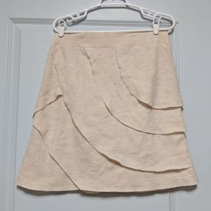 Anthropologie Moth sweater layered petal skirt M L